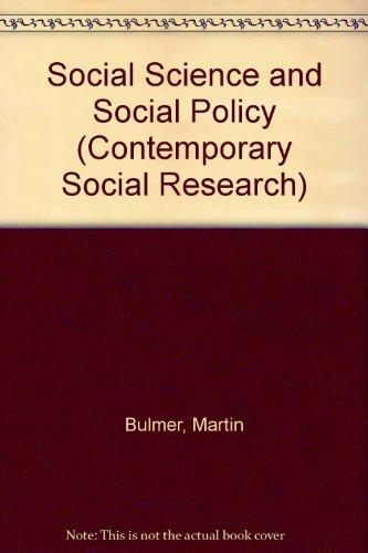 Book Social science and social policy (Contemporary social research series) free