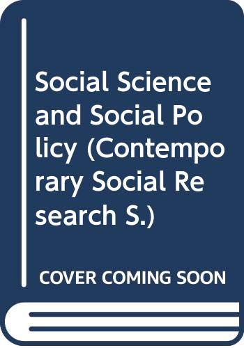 Book Social science and social policy (Contemporary social research series) free