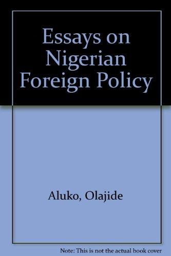 Book Essays on Nigerian foreign policy free