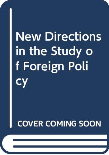 Book New directions in the study of foreign policy free