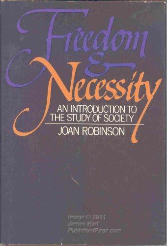 Book Freedom And Necessity free
