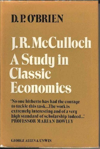 Book J.R. McCulloch: A study in classical economics, free