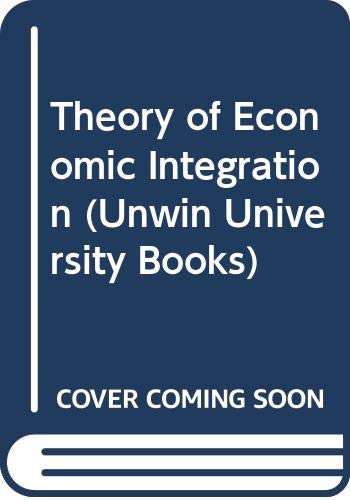 Book Theory Of Economic Integration free