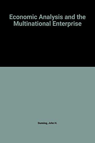 Book Economic analysis and the multinational enterprise free