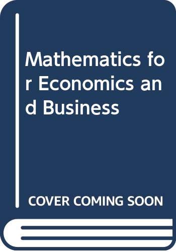 Book Mathematics For Economics And Business free