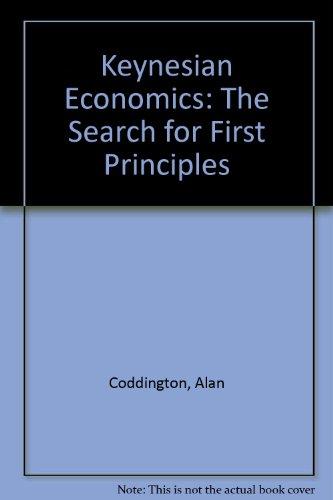 Book Keynesian economics: The search for first principles free