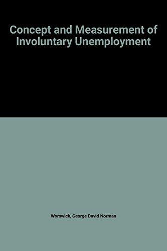 Book The Concept and measurement of involuntary unemployment free