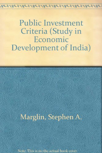 Book Public investment criteria : benefit-cost analysis for planned economic growth free