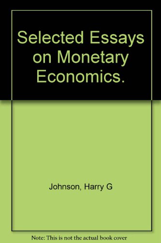 Book Selected Essays in Monetary Economics free