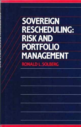 Book Sovereign Rescheduling: Risk And Portfolio Management free