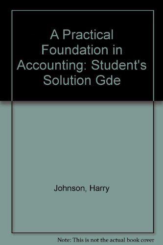Book A Practical Foundation in Accounting free