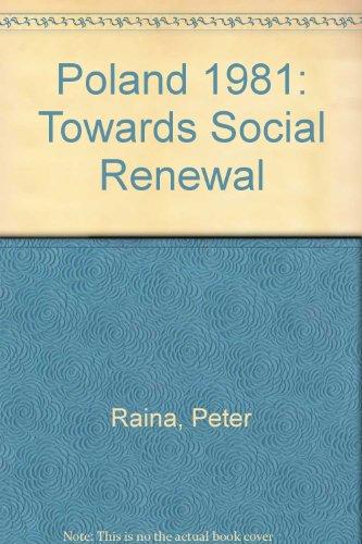 Book Poland, 1981: Towards Social Renewal free