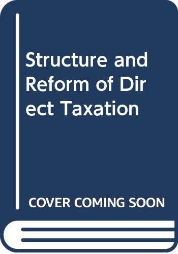 Book Structure and Reform of Direct Taxation free