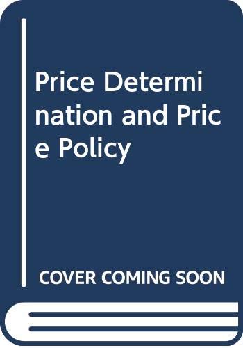 Book Price Determination And Prices Policy free