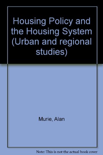Book Housing policy and the housing system (Urban and regional studies) free