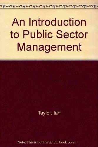 Book An Introduction to Public Sector Management free