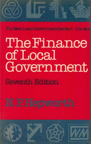 Book The Finance Of Local Government (new Local Government) free