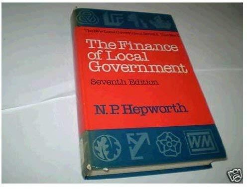 Book Finance of Local Government (New Local Government Series) free