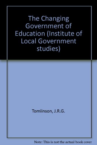 Book The Changing Government Of Education free