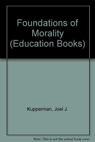 Book The Foundations of Morality Unwin Education Book free