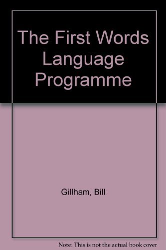 Book The first words language programme: A basic language programme for mentally handicapped children free