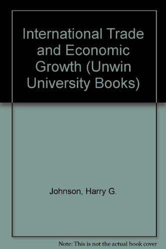 Book International Trade and Economic Growth (Unwin University Books) free