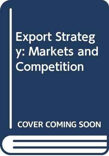 Book Export Strategy: Markets and Competition free