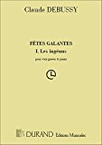 Book Partitions classique DURAND DEBUSSY - FETES GALANTES VOL.2 - VOIX GRAVE ET PIANO Voix solo, piano free