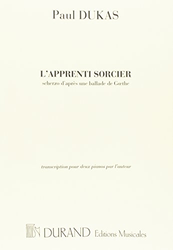 Book Partitions classique DURAND DUKAS P. - L'APPRENTI SORCIER - 2 PIANOS Piano free