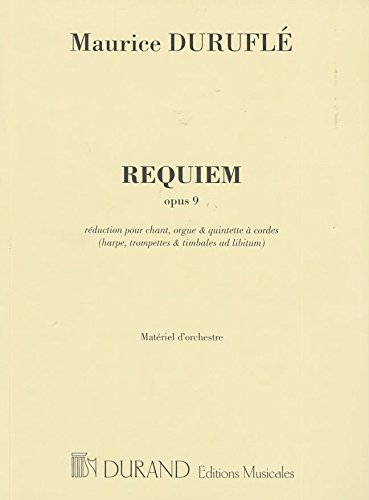 Book REQUIEM OPUS 9 -ENSEMBLE DE PARTITIONS free