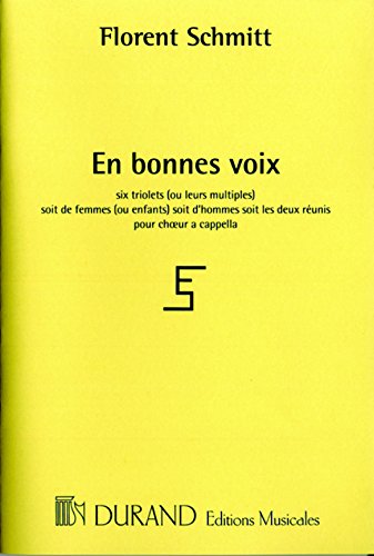 Book EN BONNES VOIX, OPUS 91 CHANT free