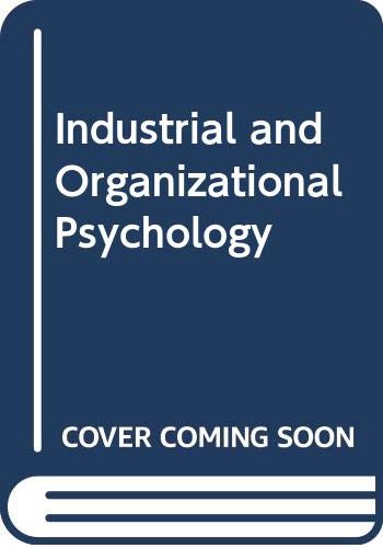 Book Industrial And Organizational Psychology free