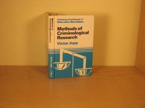 Book Methods of Criminological Research (Contemporary Social Research Series) free