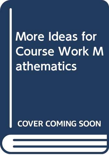 Book More Ideas For Coursework Mathematics: Investigations And Problem-solving Activities free
