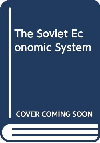 Book Soviet Economic System 3E Pb free