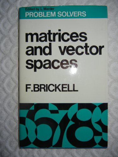 Book Matrices and vector spaces (Problem solvers ; no. 8) free Book Matrices and vector spaces (Problem solvers ; no. 8) free