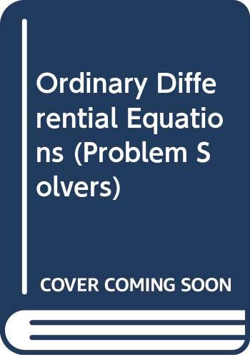 Book Ordinary differential equations (Problem solvers) free