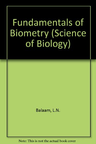 Book Fundamentals Of Biometry free