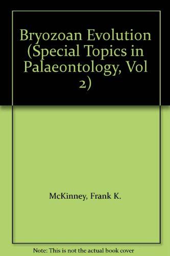 Book Bryozoan Evolution (special Topics In Palaeontology, Vol 2) free