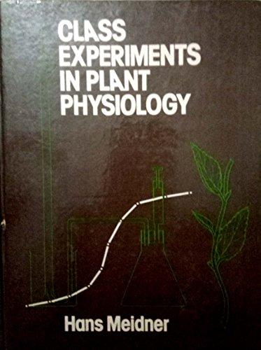 Book Class experiments in plant physiology free