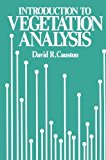 Book An Introduction to Vegetation Analysis: Principles, practice and interpretation free