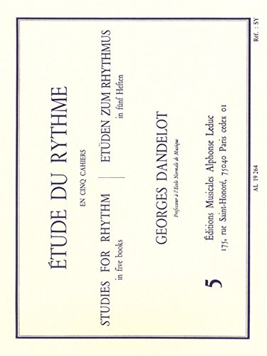 Book GEORGES DANDELOT: ETUDE DU RYTHME - VOLUME 5 free