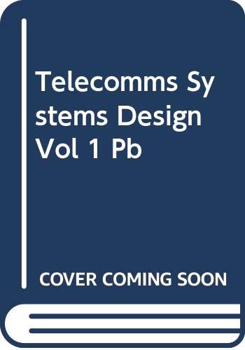 Book Telecomms Systems Design Vol 1 Pb free