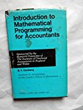 Book An introduction to mathematical programming for accountants, free