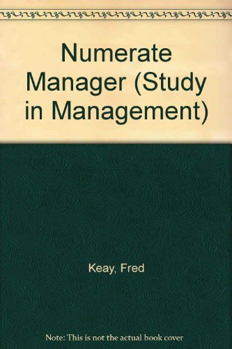 Book The numerate manager (Studies in management, no. 4) free