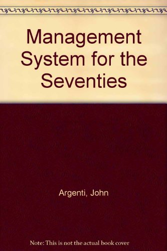 Book A Management System For The Seventies free
