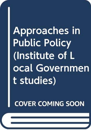 Book Approaches in Public Policy free