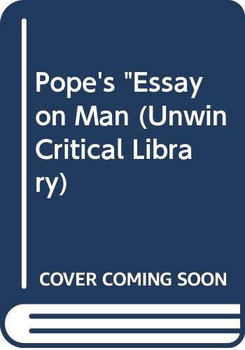 Book Pope's "Essay on Man (Unwin Critical Library) free