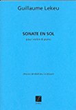 Book Partitions classique SALABERT LEKEU - SONATE EN SOL MAJEUR - VIOLON ET PIANO Violon free