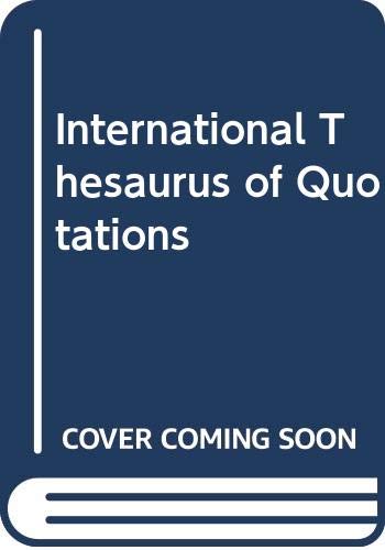 Book The international thesaurus of quotations free